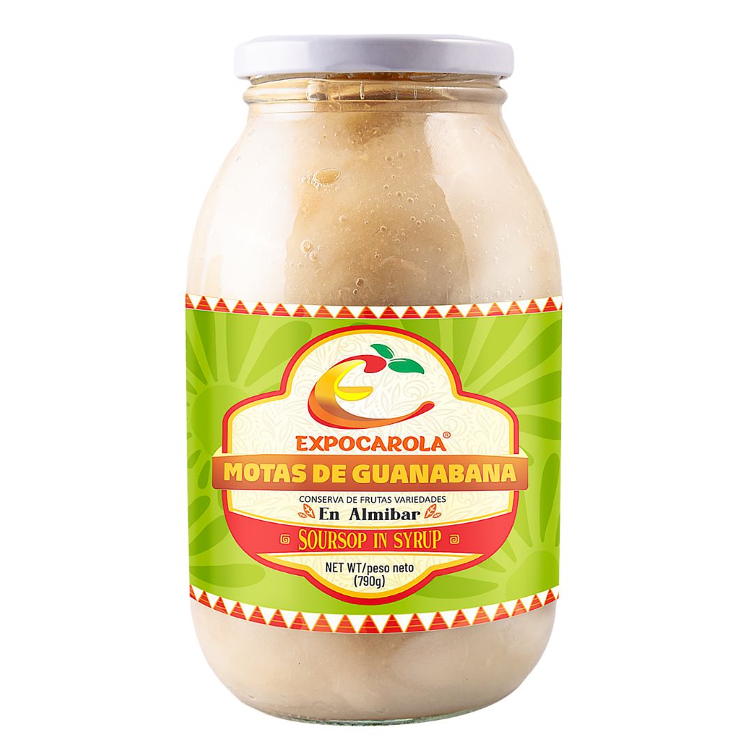 Motas de guanabana Soursop in Syrup Expocarola (790g)