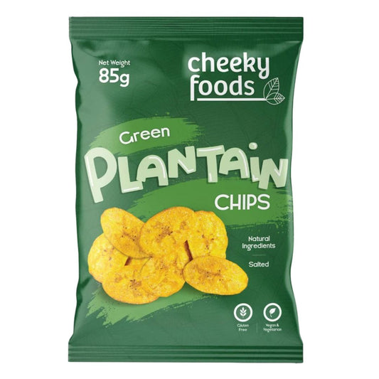 Natural Green Plantain Chips Cheeky Foods (85g)