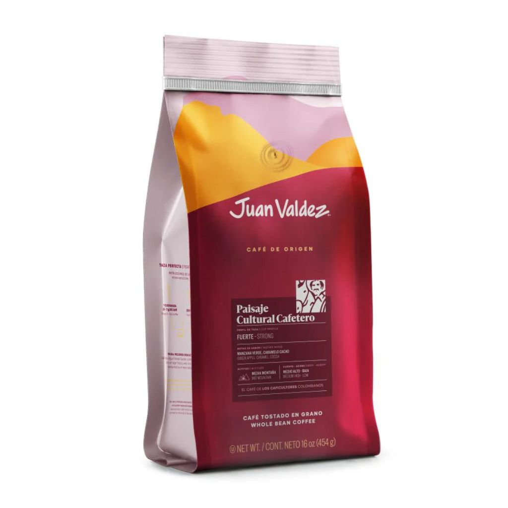 Paisaje Cultural Cafetero Gourmet Beans Colombian Coffee Juan Valdez (454g)