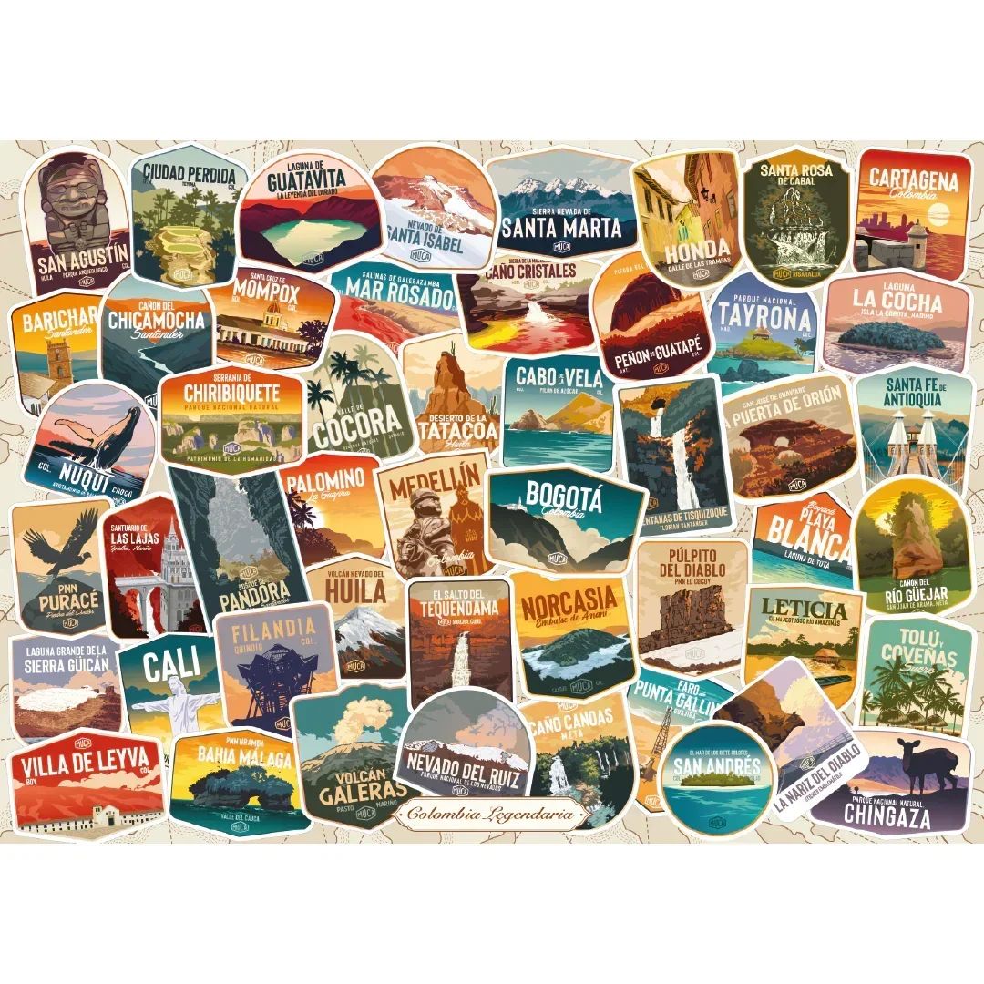 Jigsaw Puzzle Colombia Legendaria 1000-Piece