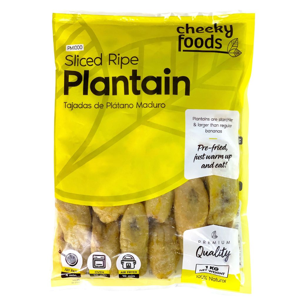 Plantain Ripe Box Frozen Sliced Ripe Plantain (1Kg) – Cheeky Foods