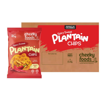 Spicy Sweet Plantain Chips Cheeky Foods (85g)