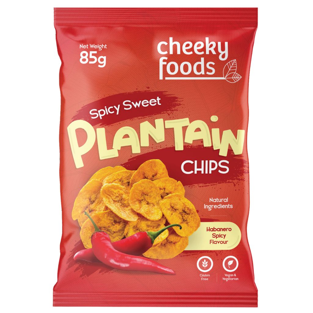 Spicy Sweet Plantain Chips Cheeky Foods (85g)