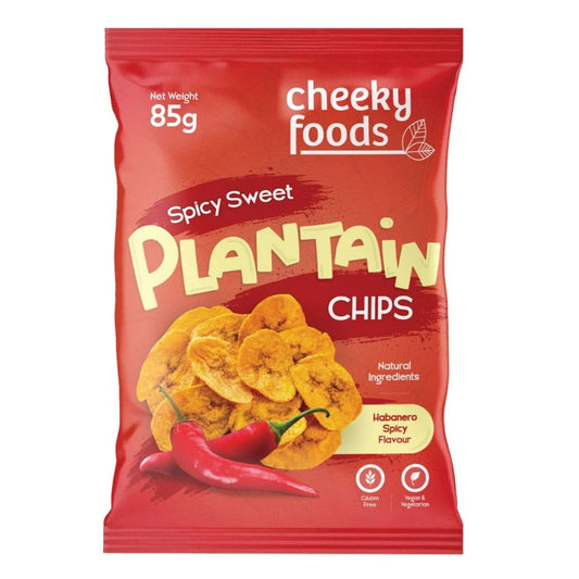 Spicy Sweet Plantain Chips Cheeky Foods (85g)