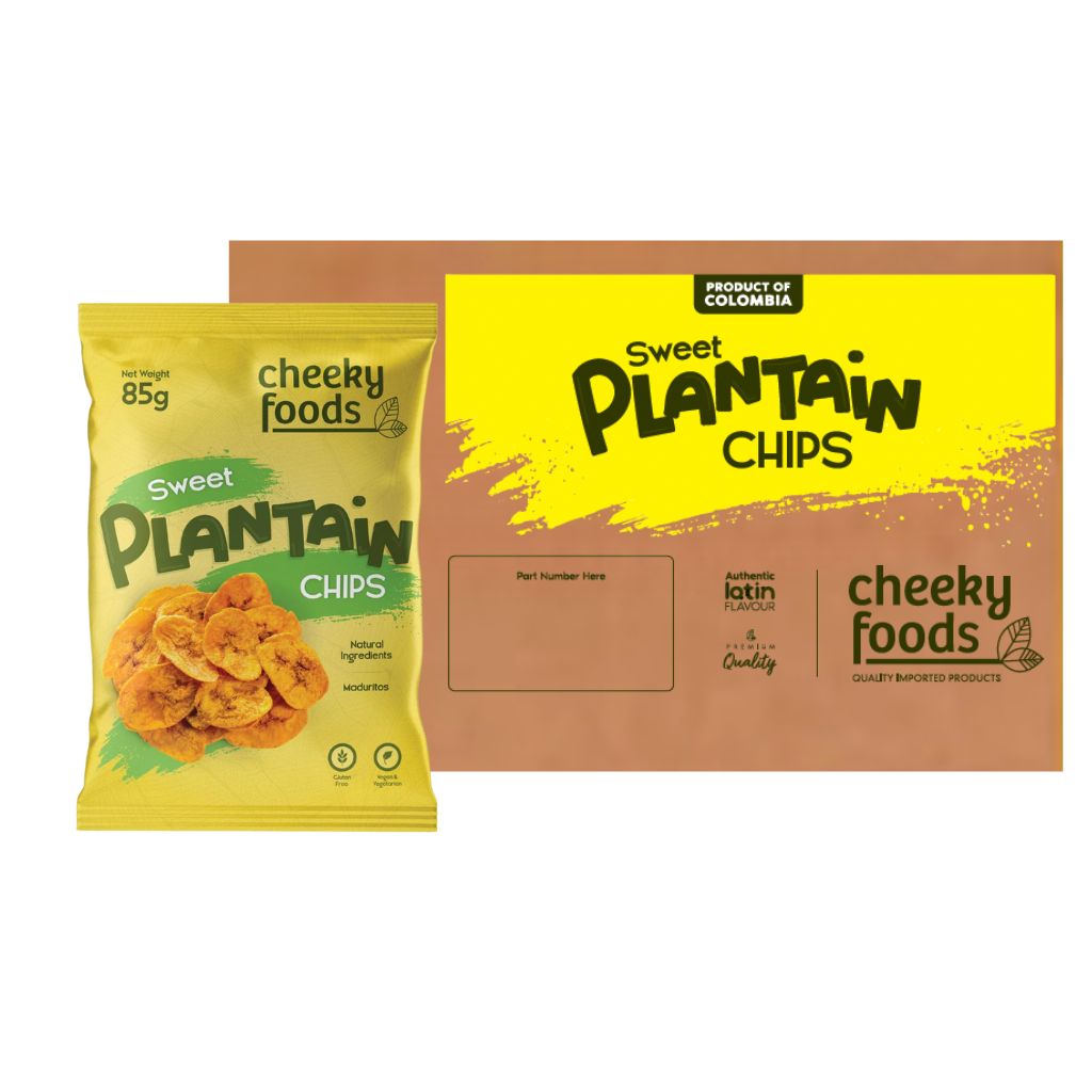 Sweet Plantain Chips Cheeky Foods (85g)