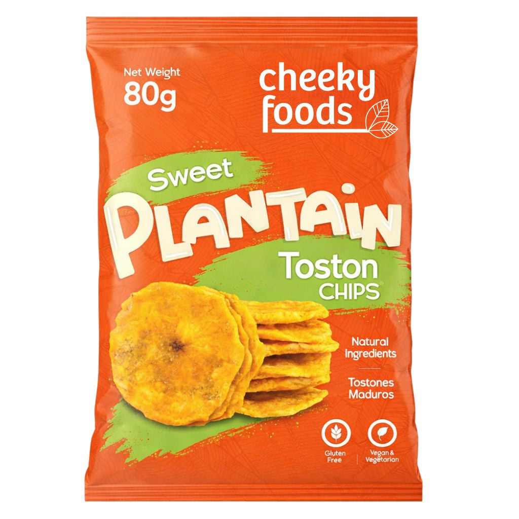 Toston Sweet Plantain Chips Cheeky Foods (80g)