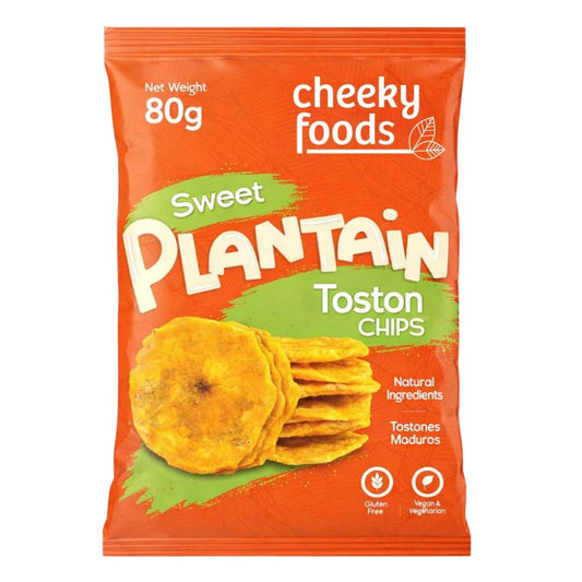 Toston Sweet Plantain Chips Cheeky Foods (80g)