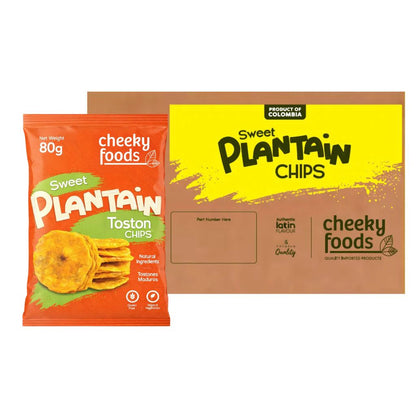 Toston Sweet Plantain Chips Cheeky Foods (80g)