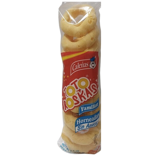 Toto Roskas Caleñas Cheese Snacks Pack of 10 (60g)