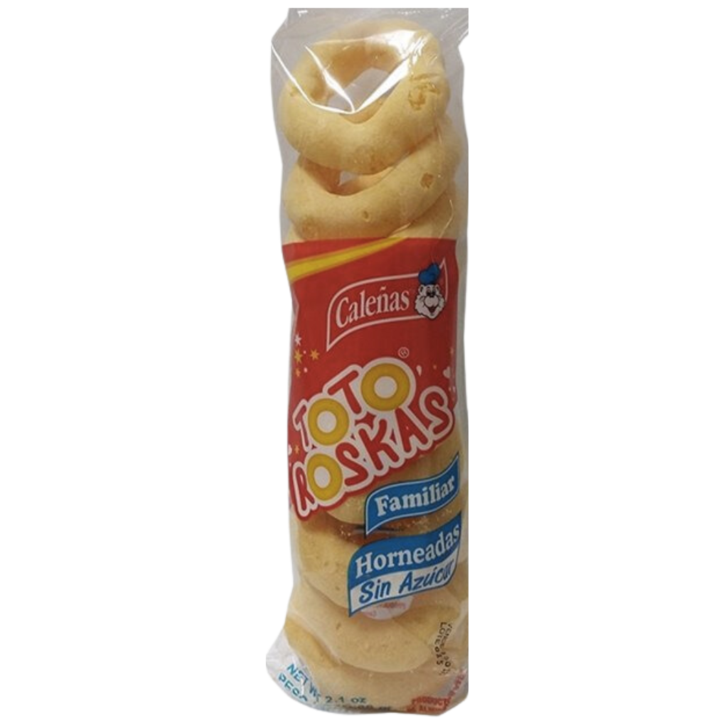 Toto Roskas Caleñas Cheese Snacks Pack of 10 (60g)