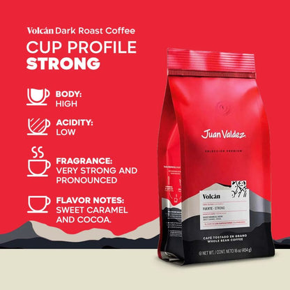 Volcan Premium Beans Colombian Coffee Juan Valdez (454g)