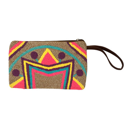 Wayuu Hand-Crocheted Clutch Latte Colour W 15 cm x L 25 cm