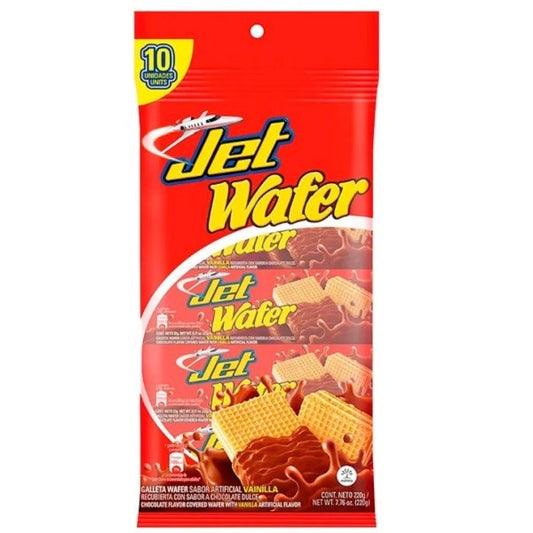 Wafer Jet Chocolate Bar Pack of 10 (220g)