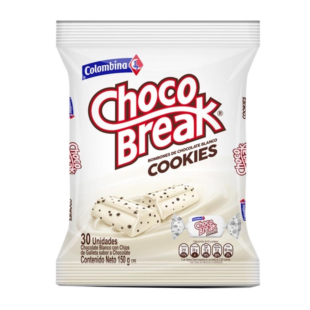Chocobreak Cookies and Cream Pack of 30 (150g)