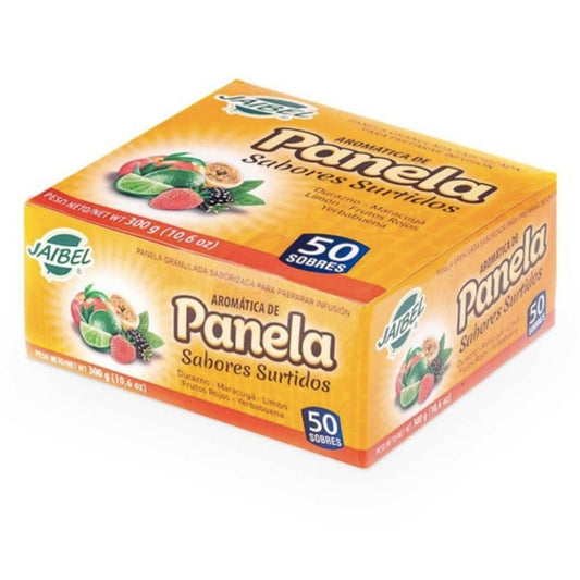 Panela Sugar Cane Infusions Jaibel Mix Flavours Pack of 50 (300g)