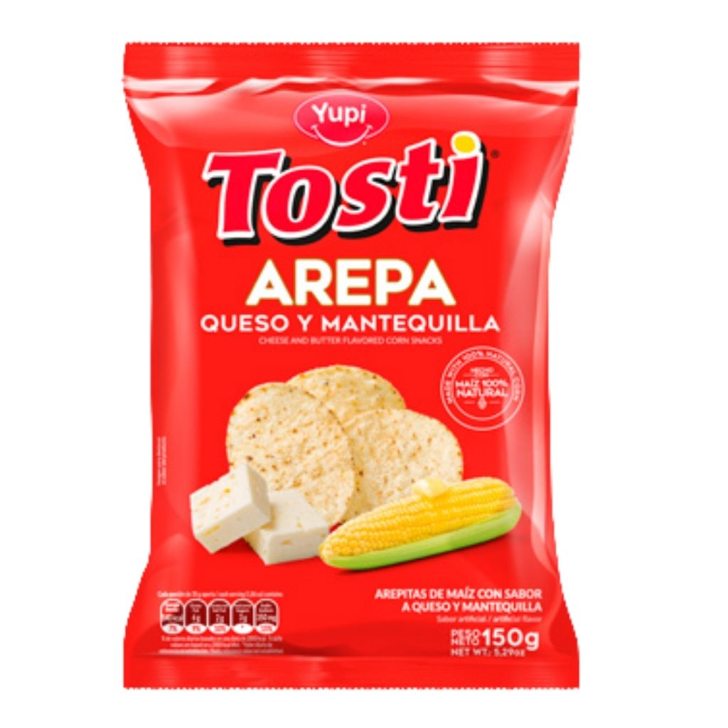 Tosti Arepa Corn Arepa Snack (150g)